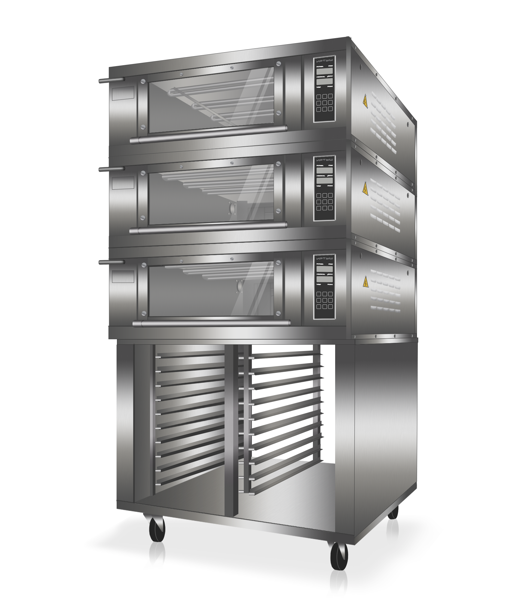 x3 Печь подовая «ПП-1» на подставке